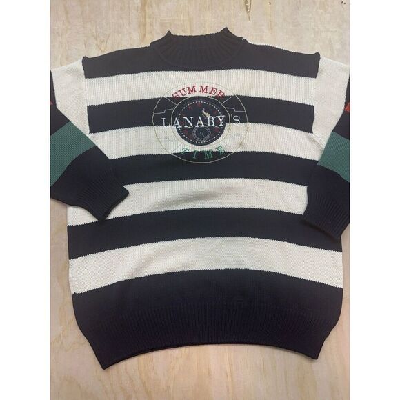 Lanaby’s Fashion Chunky Sweater Summer Time Marine Boat Large Chunky Knit - Picture 1 of 6